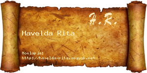 Havelda Rita névjegykártya